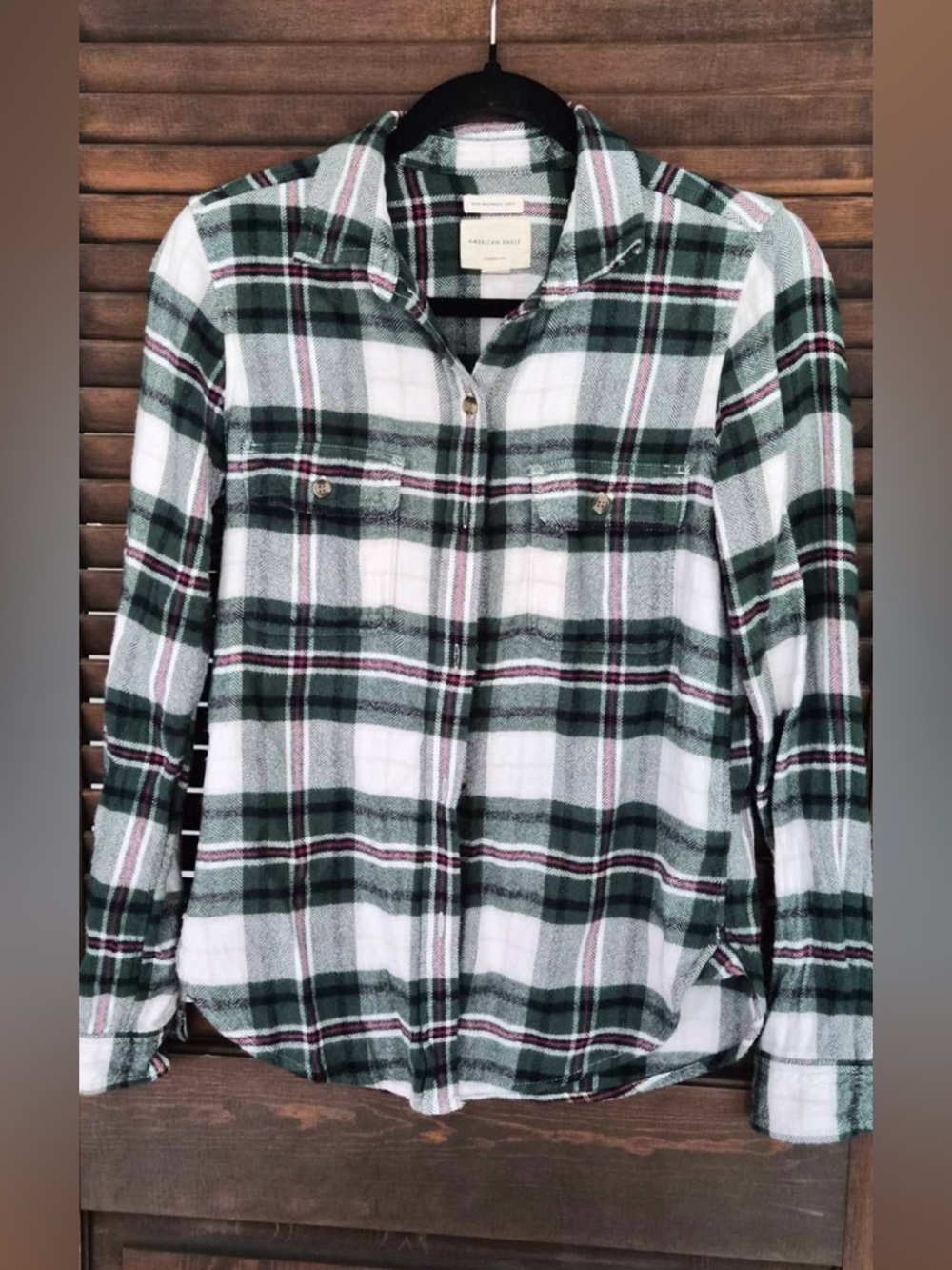 American Eagle Outfitters Ahh-Mazingly Soft Classic Fit Flannel Shirt XS